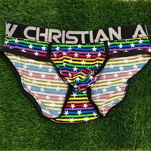 🩲 NEW! SMALL ANDREW CHRISTIAN STARS AND STRIPS BRIEFS